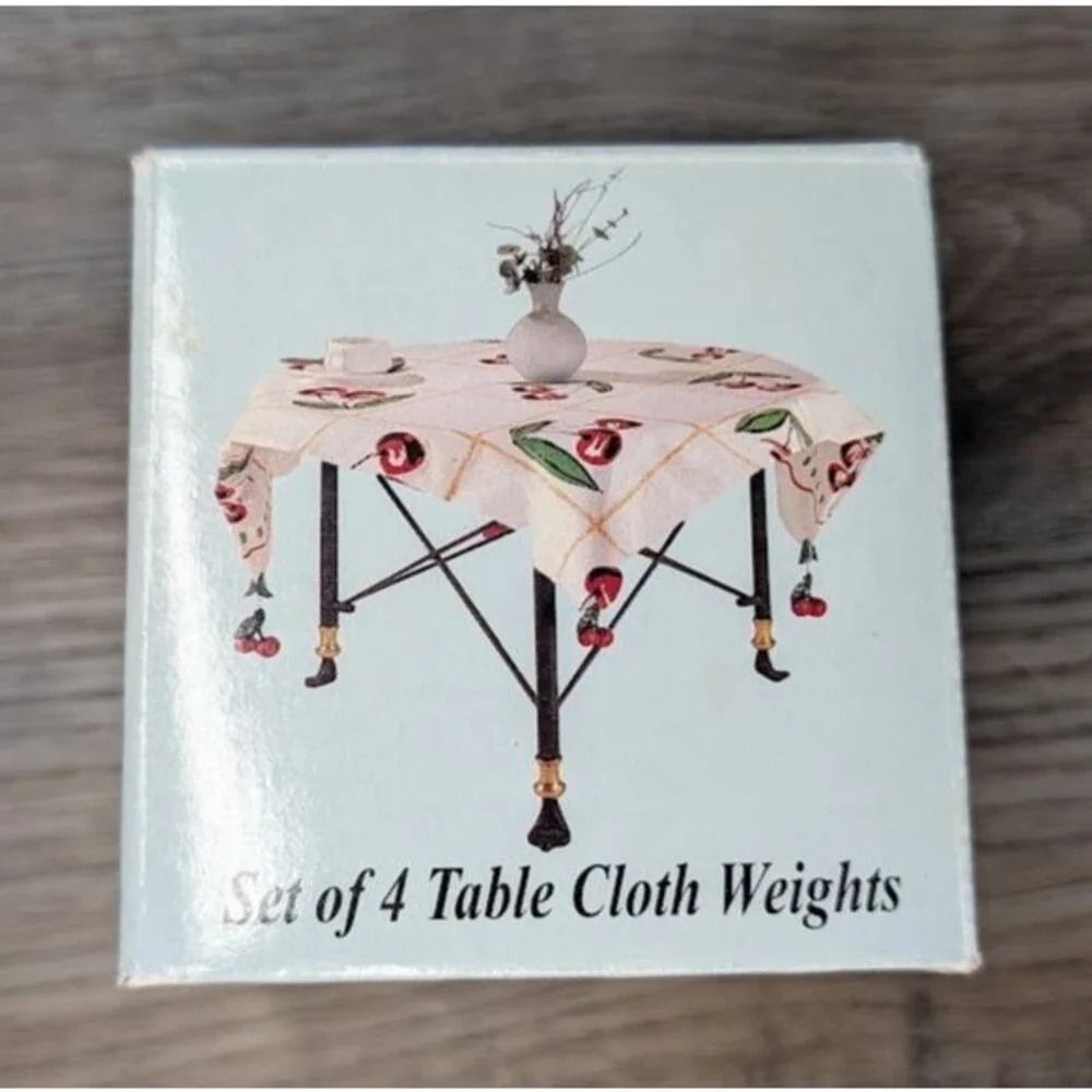 Vintage Set of 4 Table Cloth Weights 